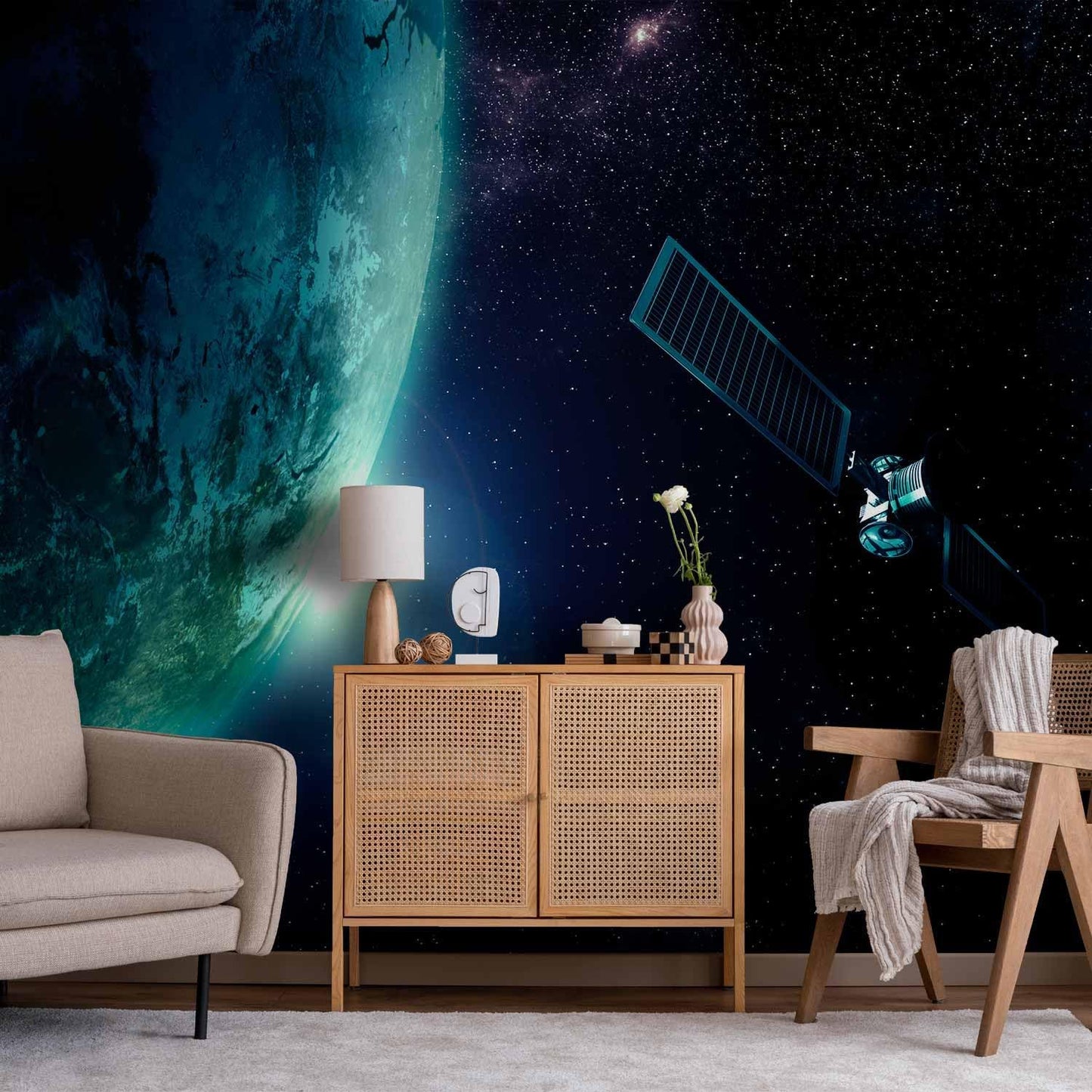 artgeist Wall Mural Cosmos Galaxy 96x69 in - Peel and Stick Self-Adhesive Wallpaper Removable Large Sticker Foil Wall Decor Print Picture Image Design n-B-0007-a-c