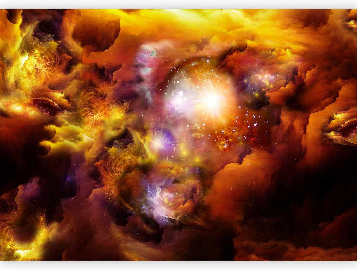 artgeist Wall Mural Cosmos Galaxy 173x124 in - Peel and Stick Self-Adhesive Wallpaper Removable Large Sticker Foil Wall Decor Print Picture Image Design n-A-0027-a-d