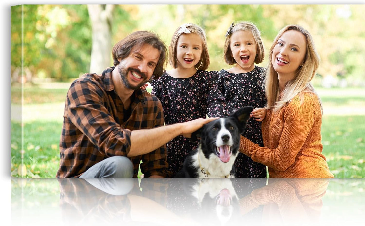 Custom Canvas Prints with Your Photos - Personalized Pictures Print, Customized Photo Gifts, Wall Art Poster Canvas Printing for Wedding, Family, Baby, Pets, Home Office Decor, Wrapped Frame 16x8