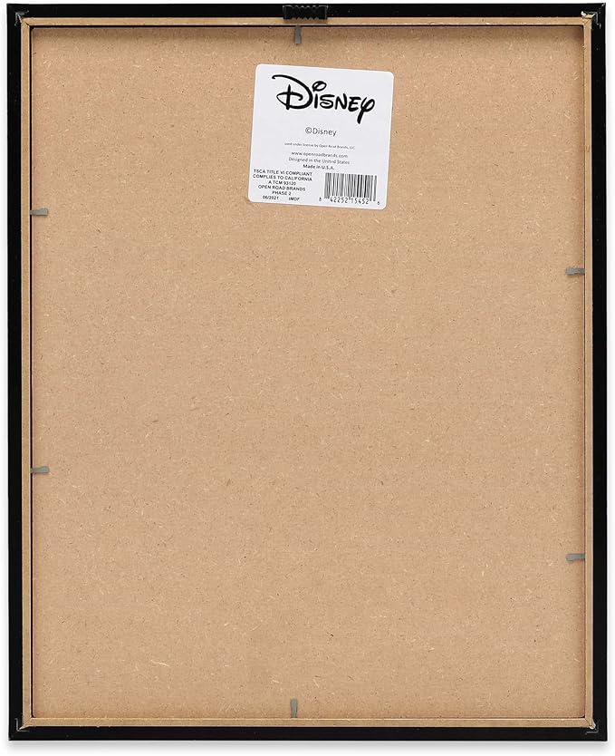 Disney Mickey and Minnie Nostalgic Framed Wood Wall Decor - Live Every Minute With Lots of Love