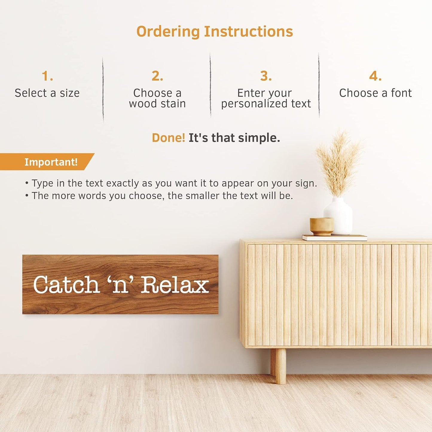 Custom Wood Signs Personalized | Farmhouse Decor | Personalized Signs | Personalized Rustic Wood Signs | Father's Day Gift | Custom Sign | Ready to Hang! (5.5x12 Inches)