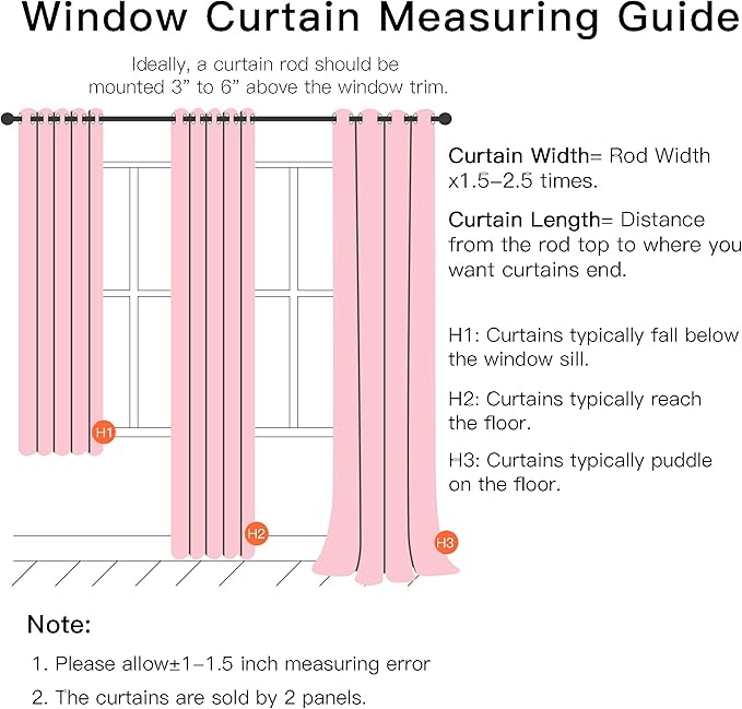 XiDi Pink Curtains for Girls Bedroom 54 Inches Long 2 Panels Blackout Double Layer Curtains with Sheer Overlay for Kids Princess Nursery Room Star Cut Out Home Decor Grommet Window Drapes W52 X L54