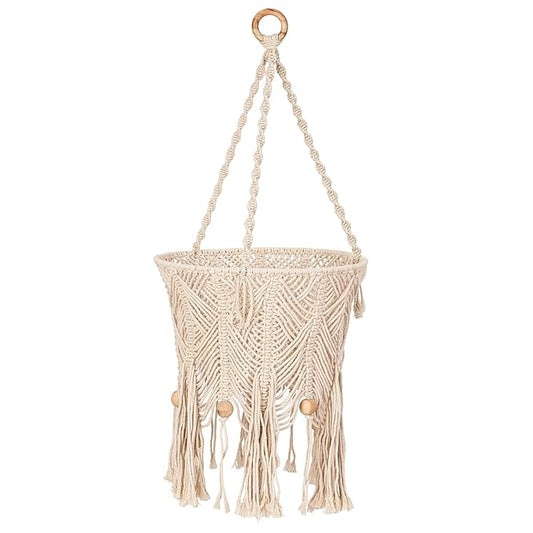 Crane Baby Macrame Ceiling Hanging, Charlie Farmhouse Nursery Mobile, Boho Baby Mobile for Crib, Baby Room Decor, Gender Neutral Nursery Decor, Handmade Decor for Baby Room