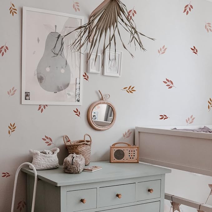 QUCHENG Boho Wall Stickers Girls Bedroom Removable Wall Decals Nursery Kids Room Decor Vinyl Murals DIY Cute Decorations 6 Sheets