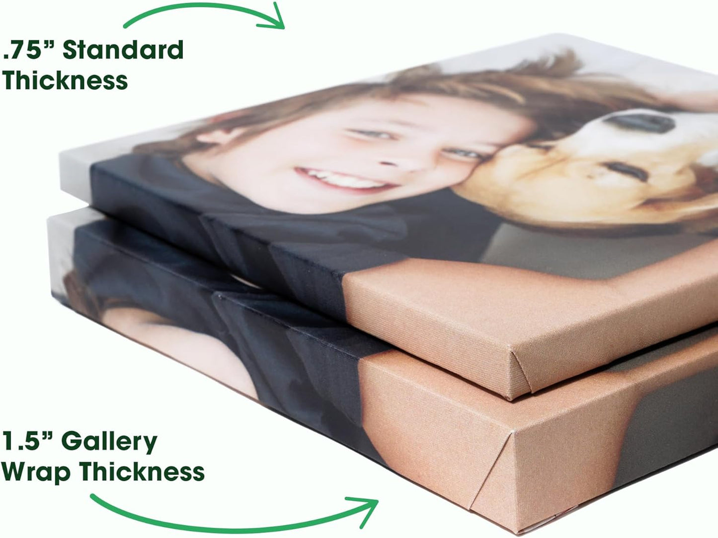 BuildASign Custom Canvas Prints with Your Photos – Personalized Picture To Canvas Wall Art, Perfect for Home Decor, Gifts & Keepsakes, Ready to Hang (16" L x 20" W x .75”D)