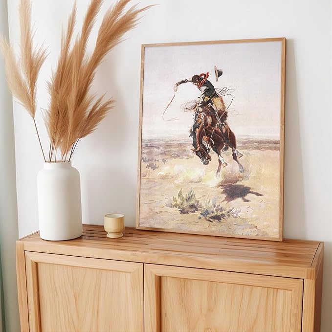 Western Wall Decor Vintage Wall Art,Southwestern Decor for Home Vintage Cowboy Pictures,Boho Ranch Desert Southwestern Wall Art,Farmhouse Artwork Prints for Western Bathroom Decoration,Unframed,16pcs
