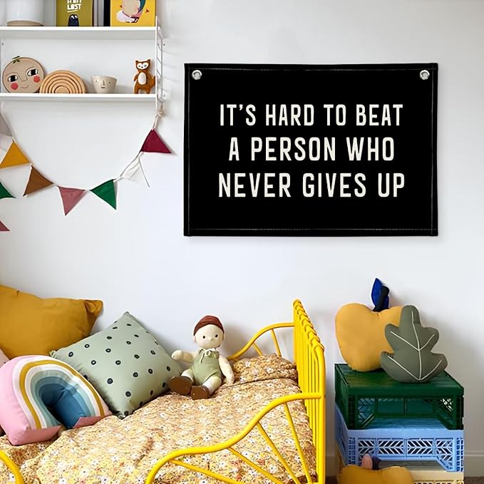 Inspirational Wall Decor, Office Motivational Wall Decor, Classroom Banner Hanging Flag, 20x30 Inch