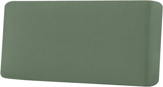 H.VERSAILTEX Super Stretch Individual Seat Cushion Covers Sofa Covers Couch Cushion Covers Slipcover Sets Thick Jacquard Textured Twill Fabric (1 Piece Sofa Cushion Cover, Loden Frost)