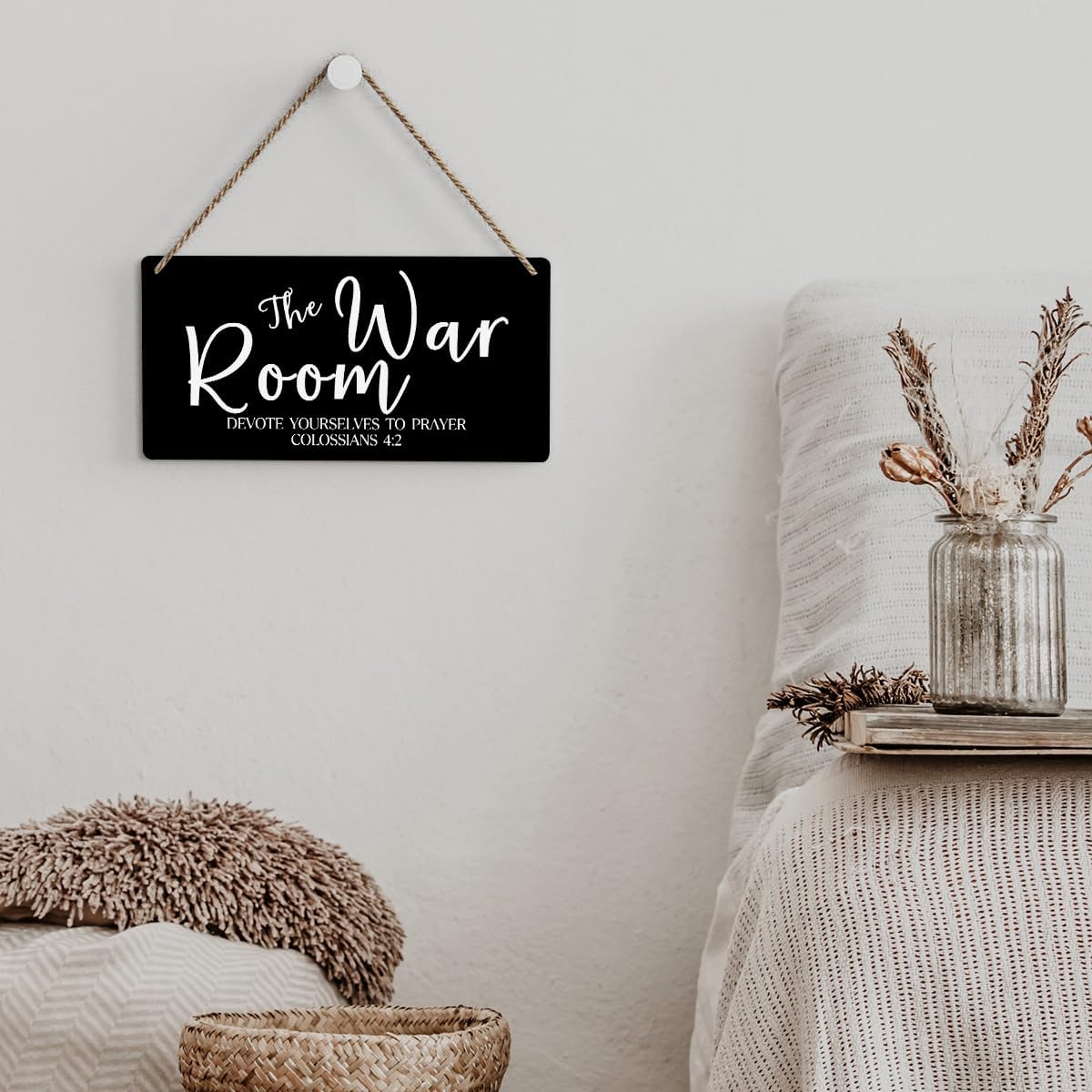 Black Decor Rustic War Room Decor Christian Bible Verse Wood Decoration Sign Regalos Cristianos Para Mujer Scripture Printed Wood Sign Wall Art Religious Gifts Faith Based Gifts