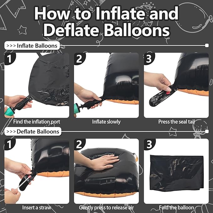 NISOCY 25PCS Black Rose Gold Square Foil Balloons Wall Backdrop Double Sided Black Rose Gold Balloons Arch Kit for Birthday Wedding Engagement Graduation Valentine's Day Party Decorations