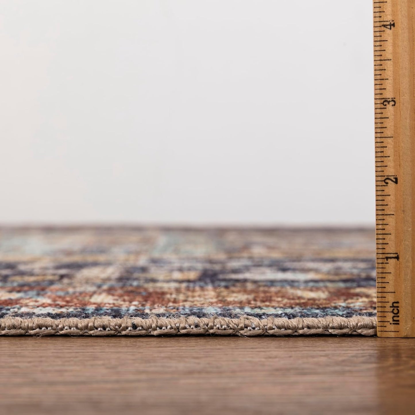 Keen Home Design 3x5 Rug - Machine Washable Entry Rug with Non-Slip Backing, Ideal for Enteryway, Kitchen, Bathroom, Laundry Room - Vintage, Easy Clean, Durable, Low Pile Rug - (3' x 5')