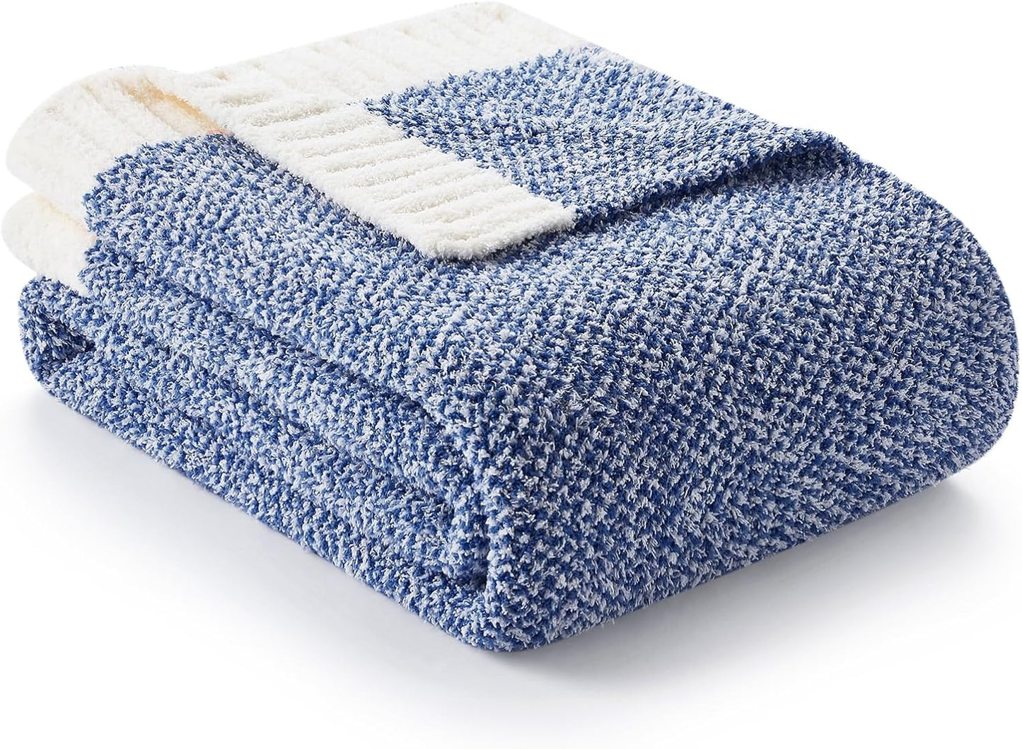 Snuggle Sac Blue Throw XL Blanket 50x70,Super Soft Warm Blankets Oversized Throw Knit Blankets Fuzzy Plush Blanket, Royal Blue, 50x70 inches