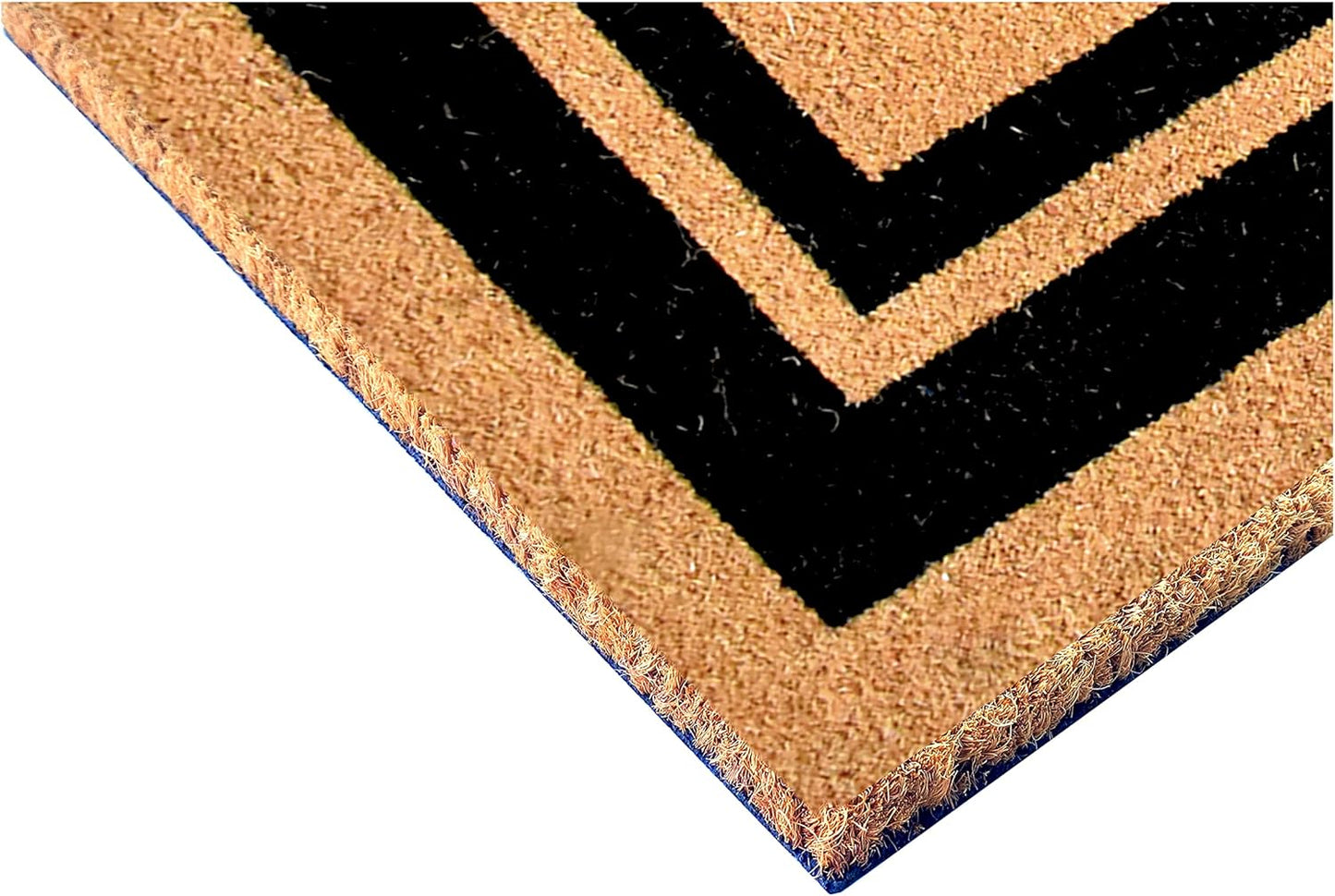 Calloway Mills 152963672H Black Border 36" x 72" Monogram Doormat Letter (H)