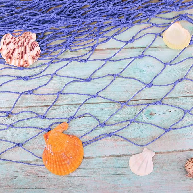 2 Pack Fish Net Decorations for Party