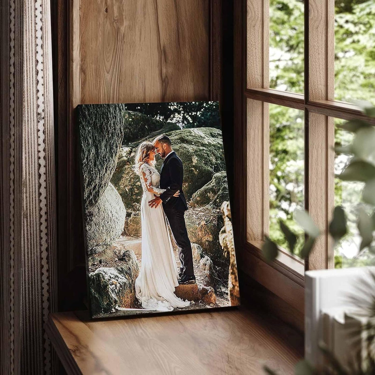 Personalized Custom Canvas Prints: Photo On Canvas (Framed Canvas, 24X32) Transform Your Photos into Stunning Framed Wall Art Digitally Printed Photo To Canvas Ideal for Home Decor