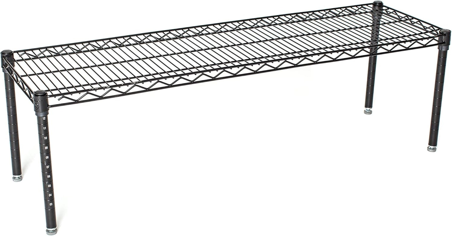 Omega Products Corporation 21" Deep x 36" Wide x 14" High Black Stationary Dunnage Rack
