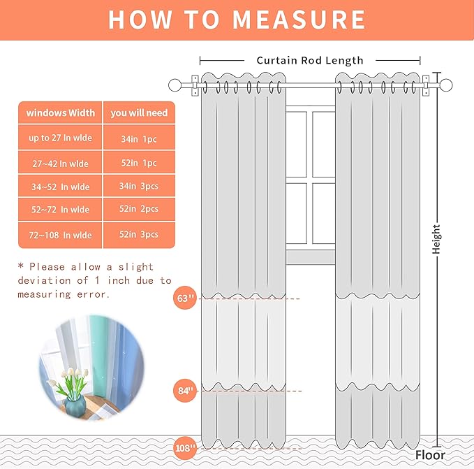 XiDi Blue Blackout Curtains for Boy Rooms Green Curtains for Bedroom Grey Window W34 X L63