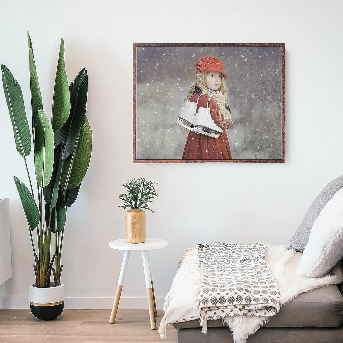 Personalized Custom Canvas Prints: Photo On Canvas (Dark Brown, 24x36) Transform Your Photos into Stunning Framed Wall Art Digitally Printed Photo To Canvas Ideal for Home Decor, Gifts Keepsakes.