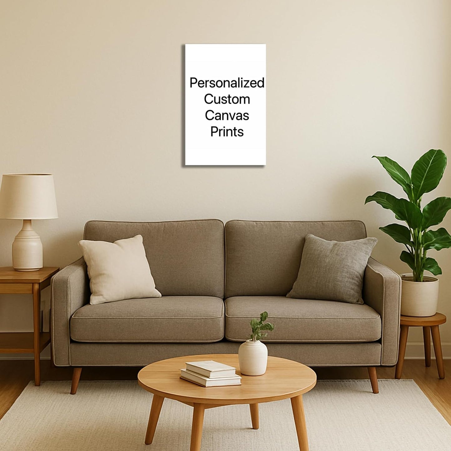 Personalized Custom Canvas Prints: 24L x 36W Photo On Canva Transform Your Photos into Stunning Framed Wall Art Digitally Printed (24L x 36W, Framed)