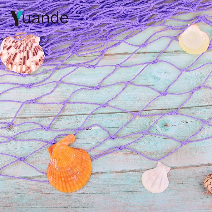 2 Pack Fish Net Decorations for Party