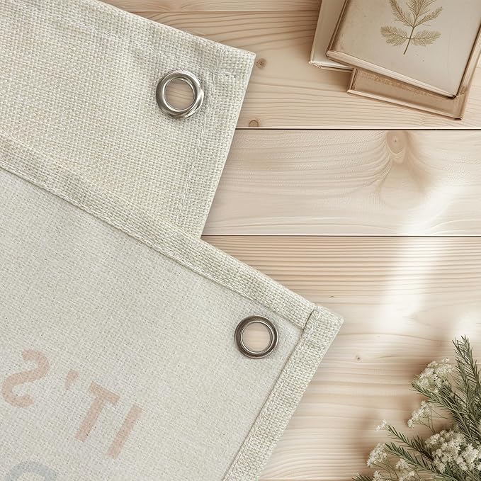 Classroom Decor Banner, Teacher Gifts, Cute Boho Neutral Classroom Must Haves Wall Decor, Inspirational Linen Canvas Banner Flag, It's A Beautiful Day to Learn