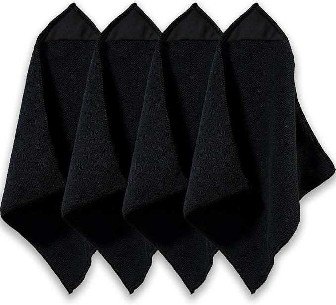 4 Pack Magnetic Microfiber Cleaning Cloth Erase Erasers Cleaner for Whiteboards, Blackboards, Chalkboards, Glassboards, Home, Office, School,10'' x 10''