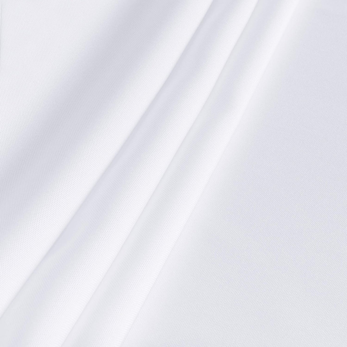 sancua Rectangle Tablecloth - 60 x 102 Inch - Stain and Wrinkle Resistant Washable Polyester Table Cloth, Decorative Fabric Table Cover for Dining Tables, Buffet Parties and Camping, White