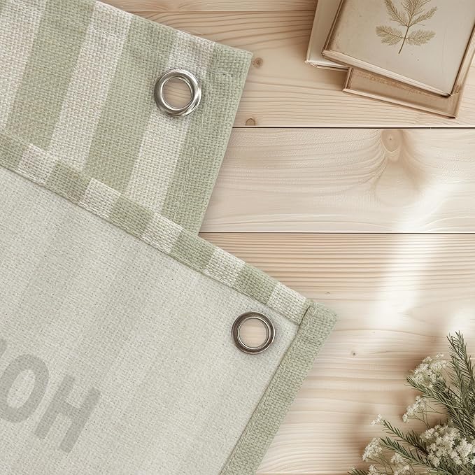 How Wonderful Life is Now Wall Art Decor, Sage Green Baby Room Nursery Linen Canvas Banner Wall Hanging Flag Decor for Toddler Girls Boys Room Playroom