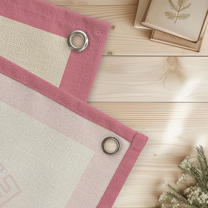 Everything is Figureoutable Inspirational Wall Decor, Motivational Classroom Wall Decor, Classroom Linen Canvas Banner Hanging Flag, 20x30 Inch - Pink Border