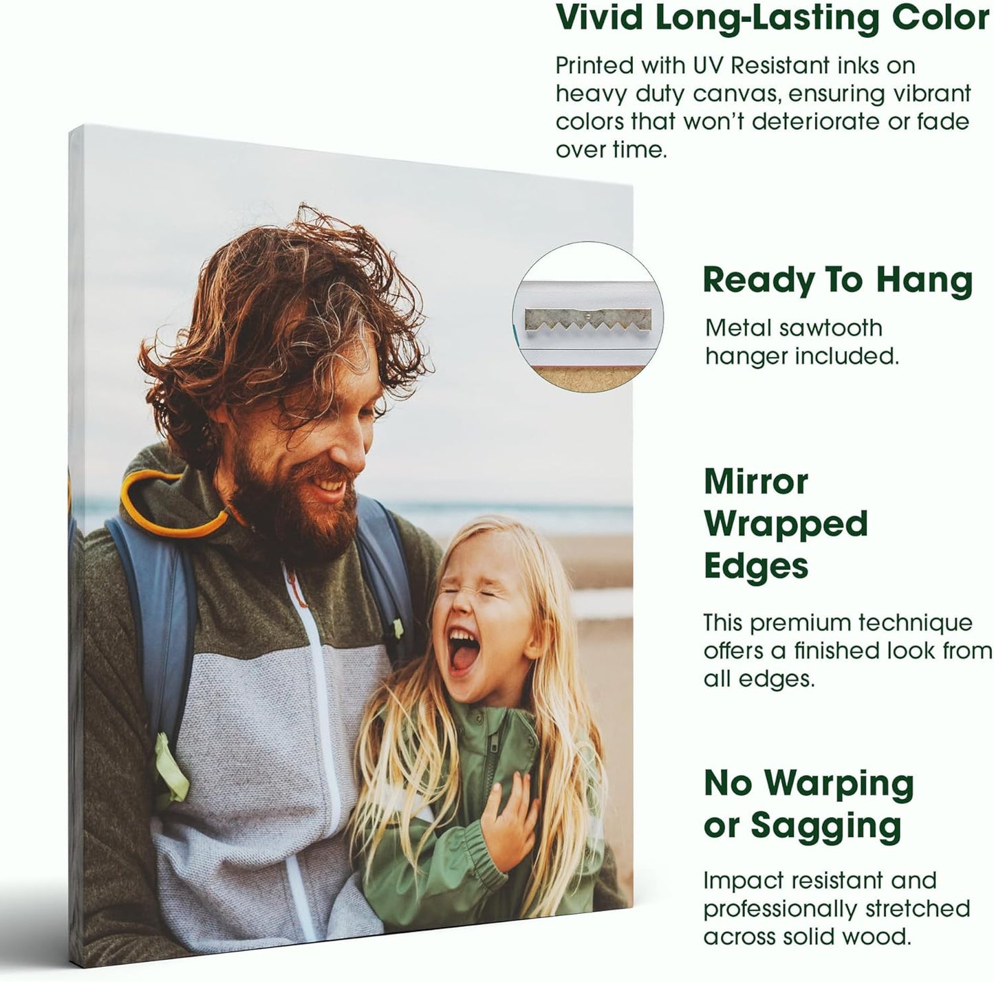 Custom Canvas Prints with Your Photos – Personalized Picture To Canvas Wall Art, Perfect for Home Decor, Gifts & Keepsakes, Ready to Hang (12" L x 12" W x .75”D, Brazillian Barnwood)