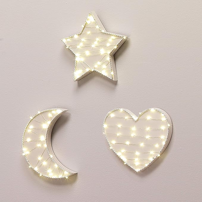 Lambs & Ivy Signature Star LED Light Up Wall Decor/Wall Hanging