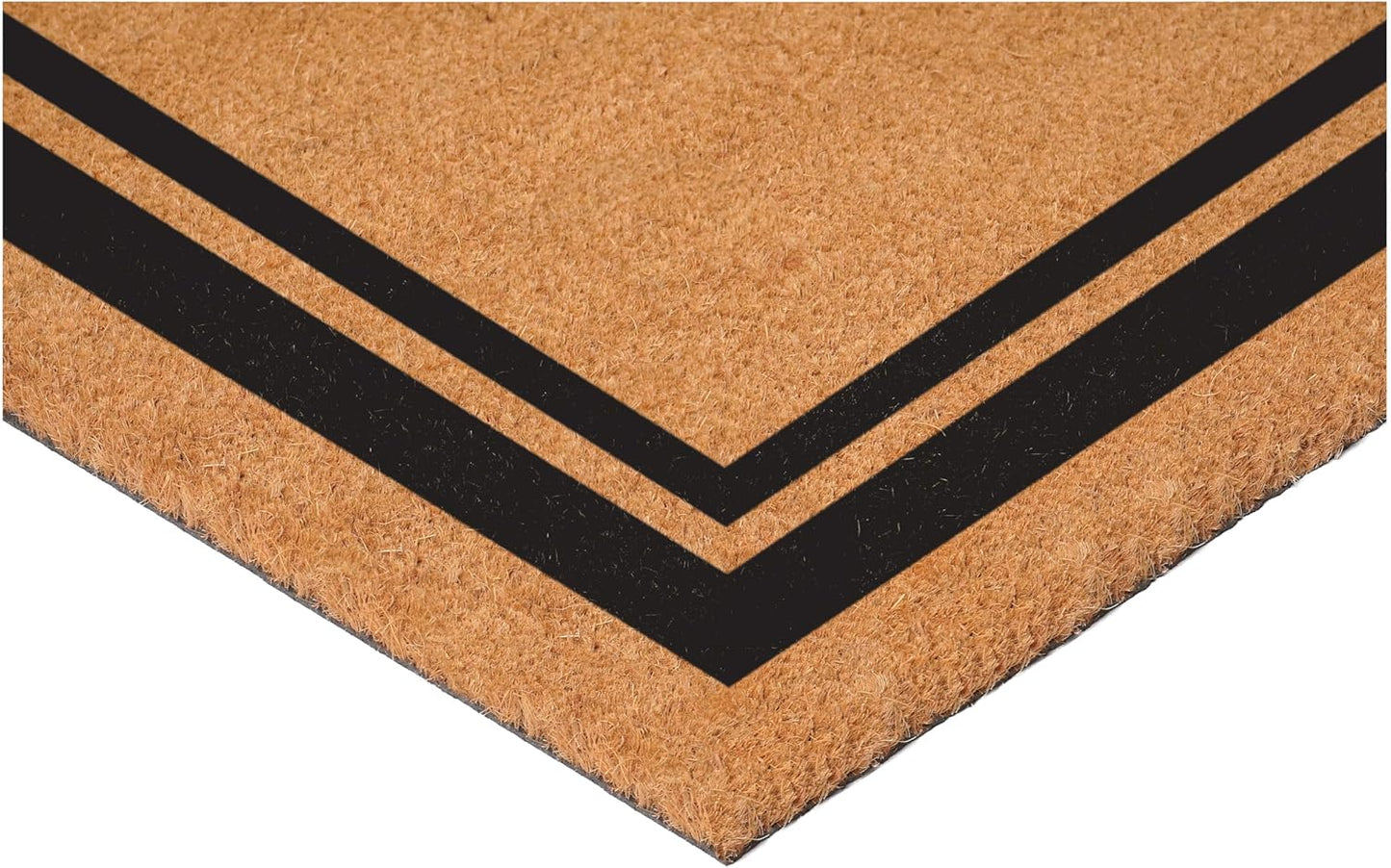 Calloway Mills 152961830F Black Border 18" x 30" Monogram Doormat, (Letter F)