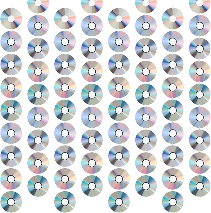 Kingdder 15 Packs 90's Party Decorations CD Disco Hanging Decor 90s Retro Disc Hanging Garlands Y2k 2000s Cutouts Banners Musical Wall Decor Sign for 1990s 2000s Theme Birthday Party Favors Supplies