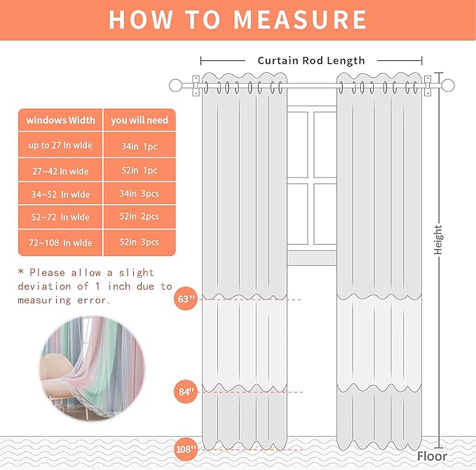 XiDi Pink Green Grey Kids Room Curtains, 34"W x 72"L, Blackout, Modern, Striped, 1 Panel