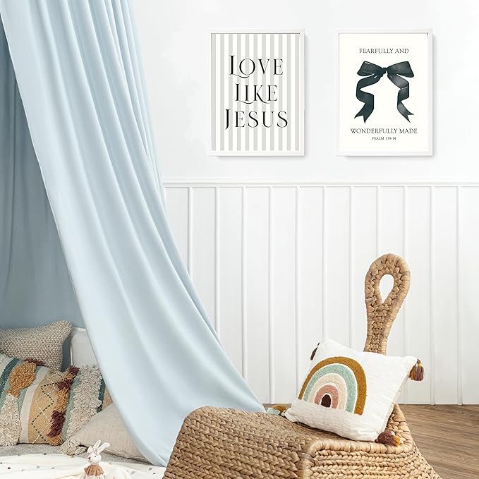 LARTSFRO Coquette Black Bow Jesus Wall Art Decor Posters, Black Bow Room Christian Bedroom Bathroom Wall Art Decor Aesthetic for Teen Girls College Gifts, Inspirational Bible Verses Bow Wall Decor, 10x10 Inch Set of 4 Bow Pictures(UNFRAMED)