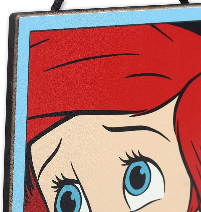 Disney Princess The Little Mermaid But Daddy I Love Him Hanging Wood Wall Decor - Fun Ariel Sign for Home