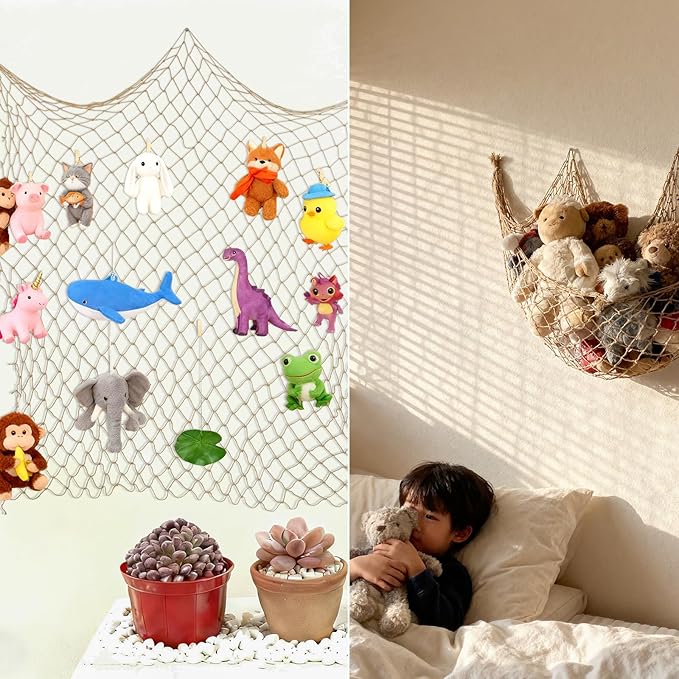 ZUEXT Caramel Decorative Fishing Net 5x10 ft, Large Picture Fish Net, Wall Photo Hanging Fishnet for Nautical Mermaid Pirate Ocean Themed Hawaii Beach Under the Sea Party Decorations