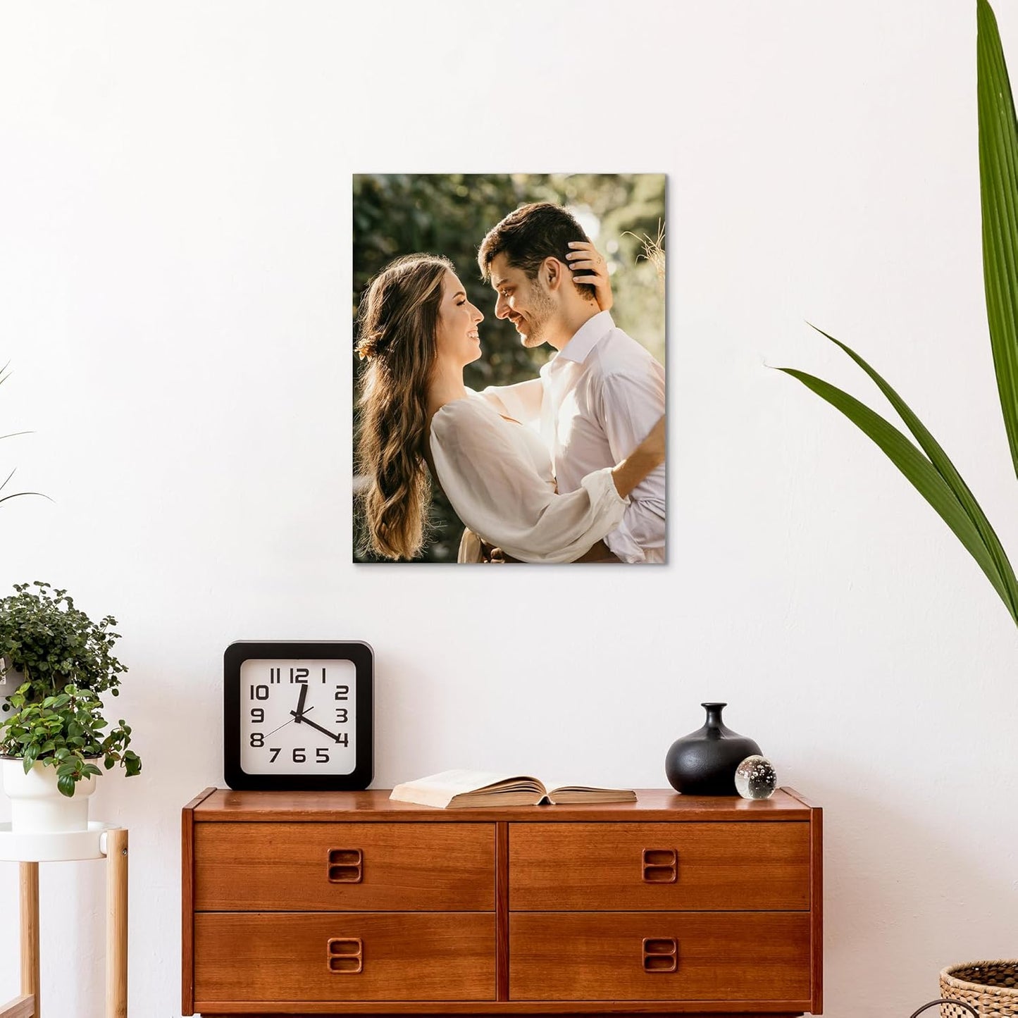 WayToLight Custom Canvas Prints with Your Photos Framed Personalized Picture Canvas Prints Wall Art Ideal for Home Decor Christmas Family Gifts (8" x 12")