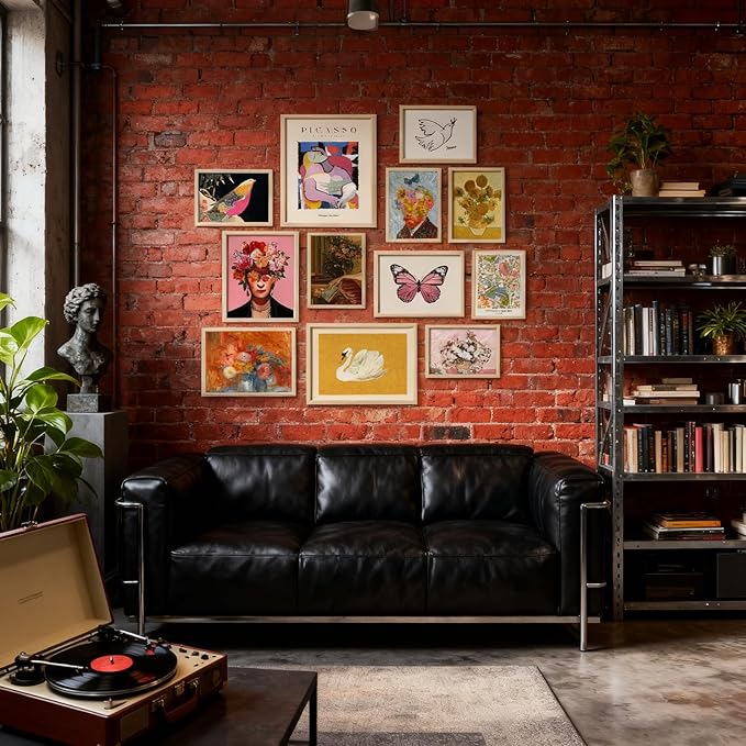 Eclectic Wall Art Decor, Colorful Eclectic Wall Art Prints, Colorful Posters for Living Room Aesthetic, Artsy Funky Posters, Girly Gallery Picture Set, Dorm Gallery Maximalist Home Decor, Unframed