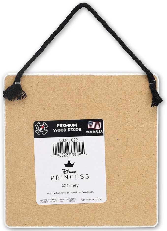 Disney Princess Moana You're Welcome Hanging Wood Wall Decor - Fun Moana Comic Strip Style Sign for Home