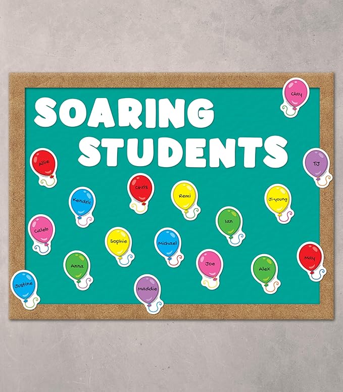 Carson Dellosa 102 pc Bundle of Birthday Decorations, Crowns, Colorful Balloons and Cupcake Cutouts for Party, Classroom, Bulletin Board, and Wall Decor