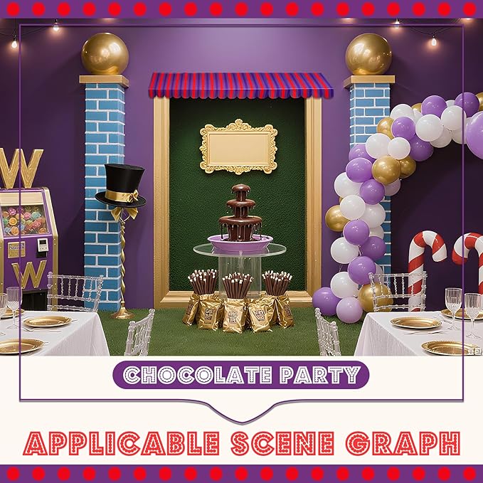 Boao 4 Pack Circus Awning Decoration 3D Stripe Cardboard Awning Carnival Wall Decor Circus Party Favors for Lemonade Stand Bakery Ice Cream Truck Bulletin Board Decor(Purple and Red)