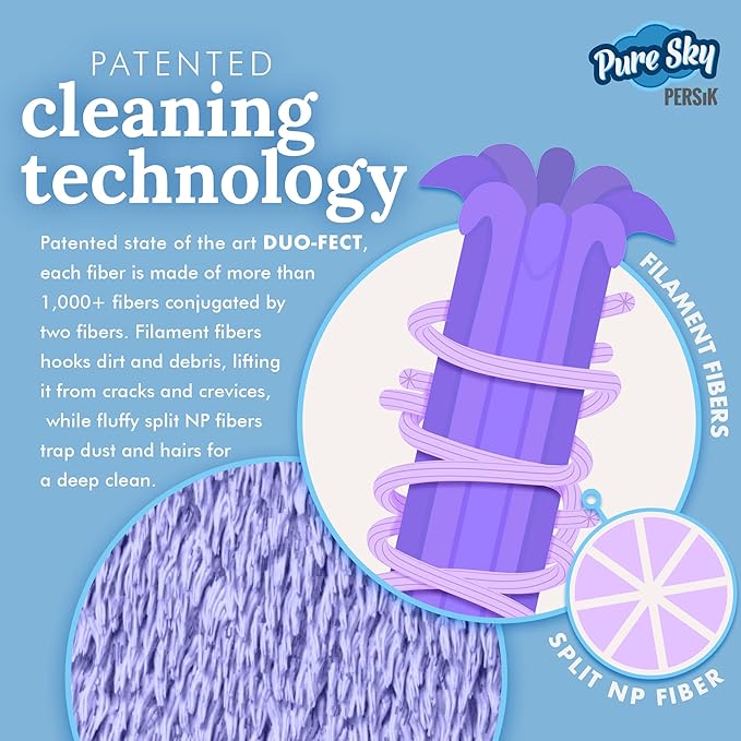 Pure-Sky Glass Cleaning Cloth Glove - JUST ADD Water No Detergents Needed – Streak Free Magic Ultra Microfiber Window Polishing Glove - for Windows, Glass, Mirror and Screen - Leaves no Wiping Marks