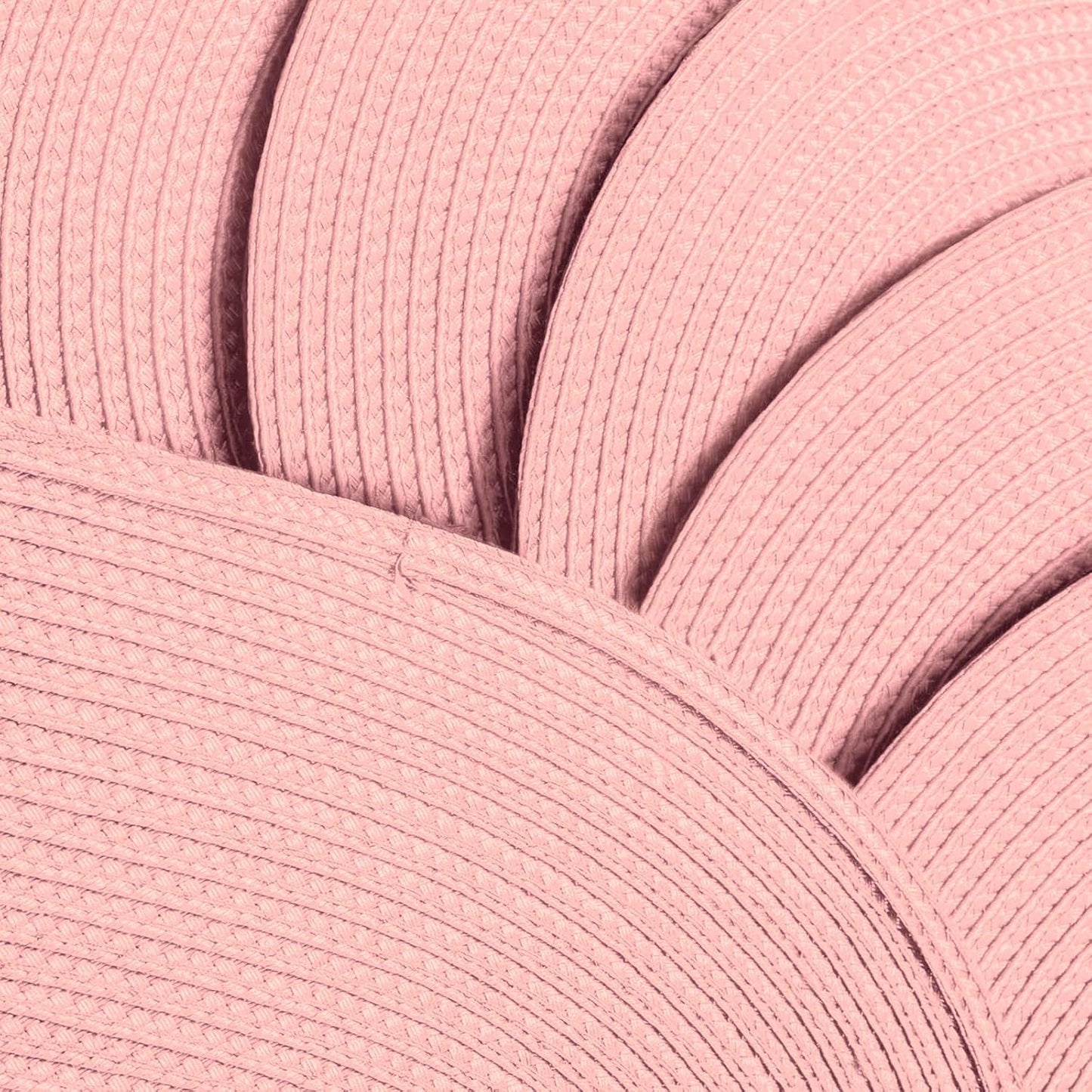 AHHFSMEI Placemats Set of 4 for Dining Table Washable Woven Vinyl Non-Slip 18x12 inches Placemat Heat-Resistant Durable Table Mats for Dining Table Easy to Clean(Pink 4)