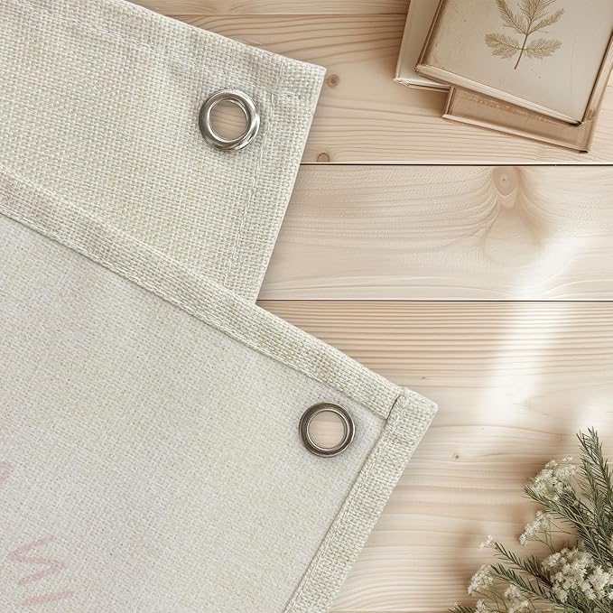 Wildflower Nursery Decor, Girls Room Decor - In a Field Full of Roses She Is a Wildflower Pink Linen Banner Flag for Little Girl Baby Girl - Pink