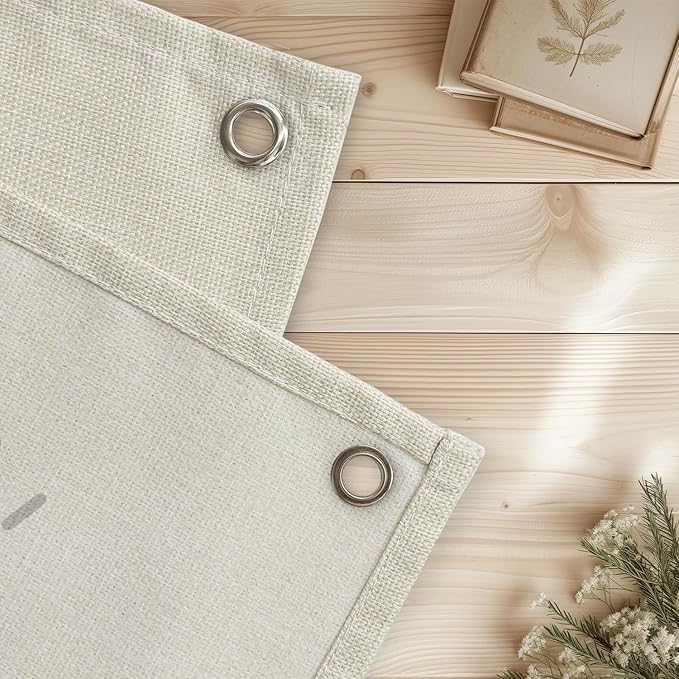 Kids Room Decor - Bible Verse Wall Hanging, 'I am Fearfully and Wonderfully Made' Linen Banner, Canvas Decoration for Classroom, Nursery, Kids Room