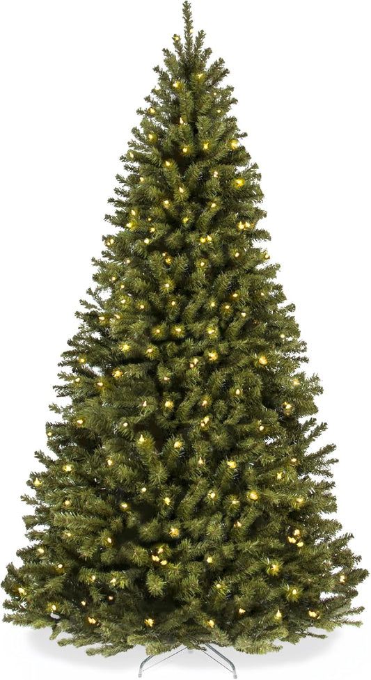 Best Choice Products 6ft Pre-Lit Spruce Artificial Holiday Christmas Tree for Home, Office, Party Decoration w/ 250 Incandescent Lights, 798 Branch Tips, Easy Assembly, Metal Hinges & Foldable Base