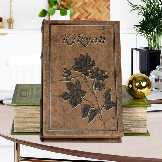 Decorative Book Box - Vintage Fake Book Storage Box for Home Décor, Secret Hollow Hidden Compartment (10x6.75x1.95 Inch) - Unique Shelf & Coffee Table Decor for Home,Graduation Gift,Birthday Gift Idea