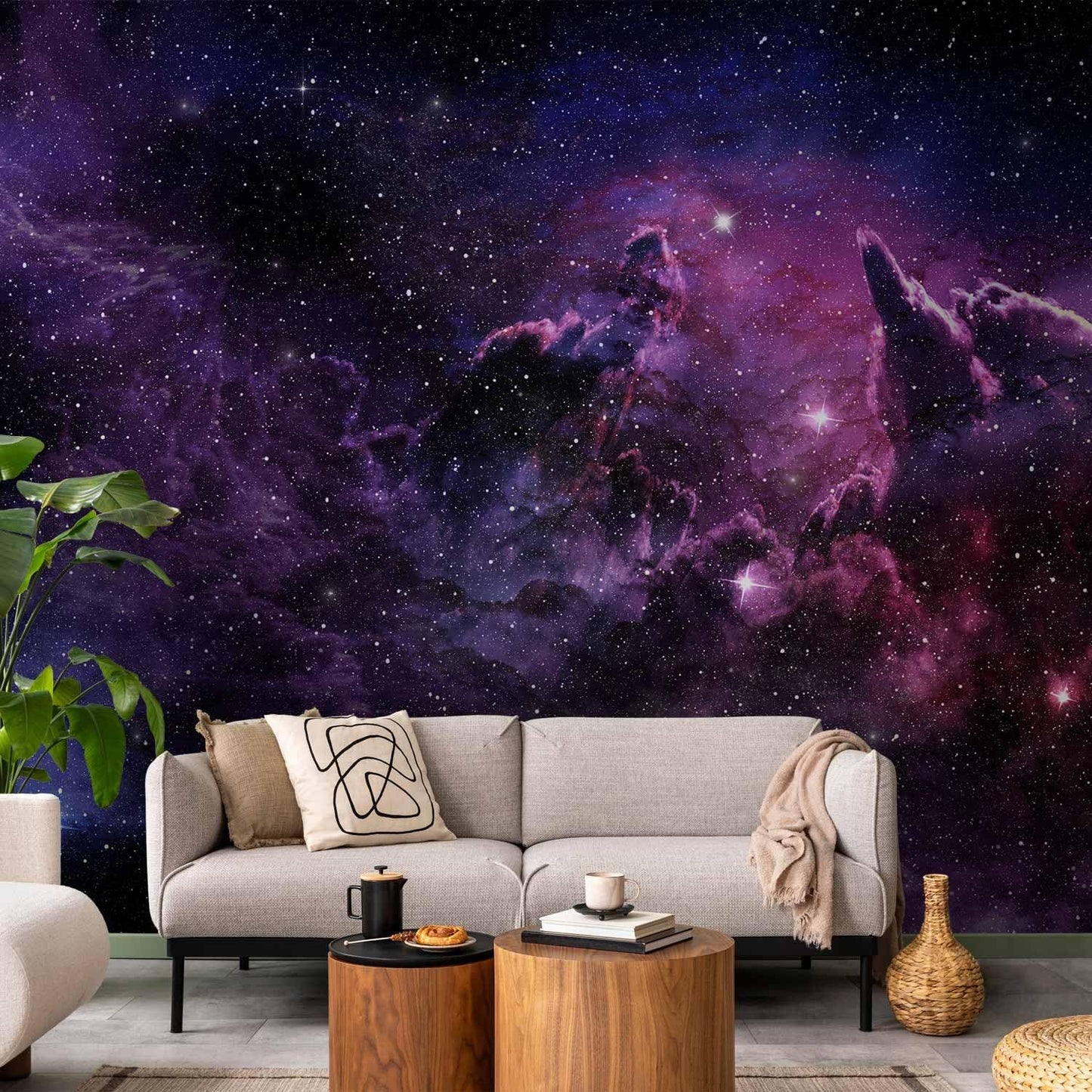 artgeist Premium Wall Mural Cosmos Galaxy 138x101 in - XXL Non-Woven Wallpaper Fleece Wall Decor Photo Print Picture Image Design Home a-C-0022-a-a