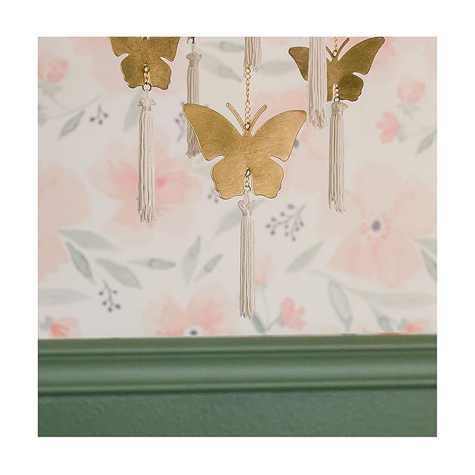 Crane Baby Butterfly Nursery Décor for Boys and Girls, Ceiling Hanging, 6" x 6" X 36"